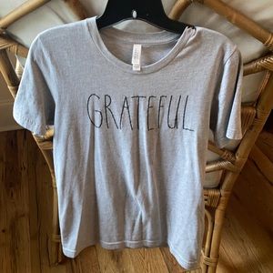 Gray Canvas brand graphic t shirt